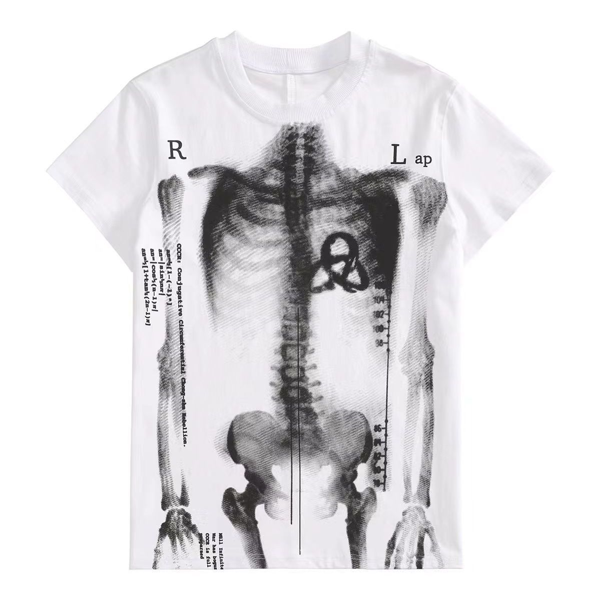 Grunge Fashion Skeleton Punk T-Shirt - T-shirts