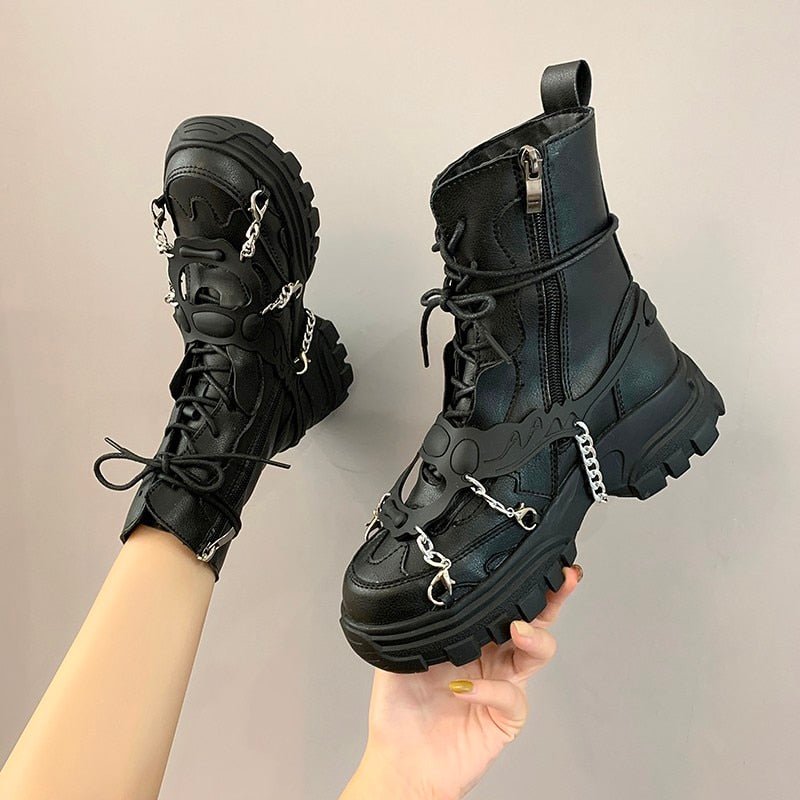 Grunge & Gothic Chain Shoes - Shoes