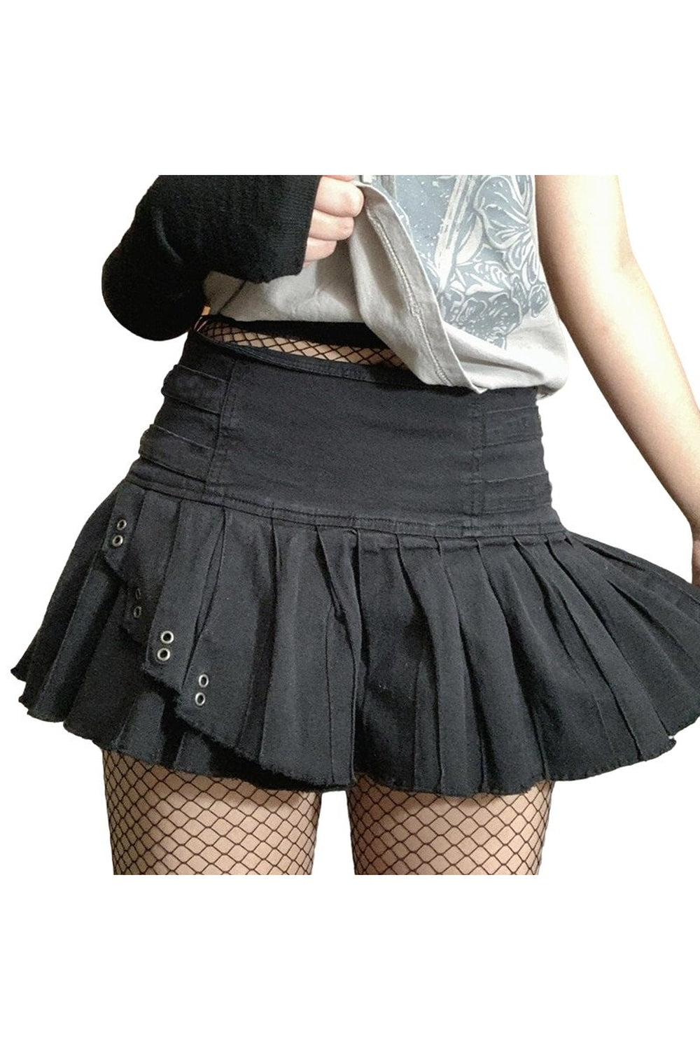 Grunge Pleated Skirt - Skirts