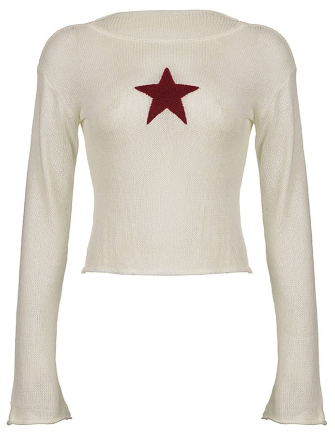 Grunge Style Star Sweaters - Sweaters