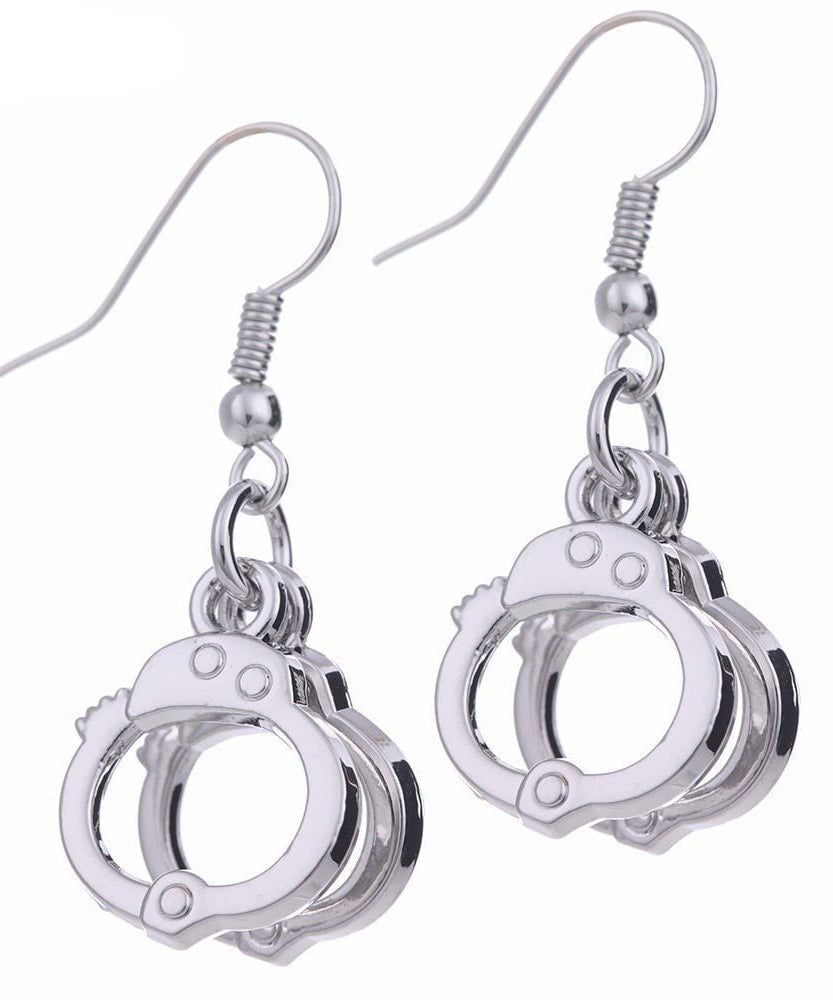 Handcuffs Ethnic Party Earrings - Earrings