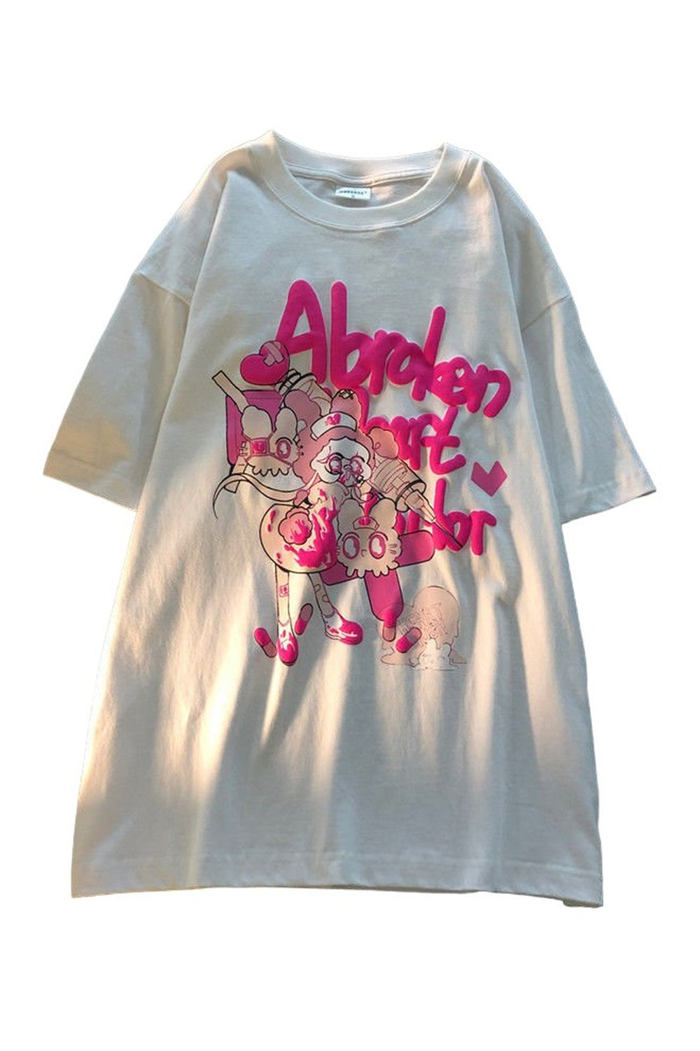 Harajuku Anime Graphic T-shirt - T-shirts