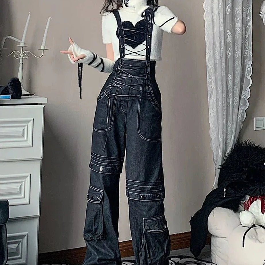 Edgy Bandage High Waist Pants Shoptery