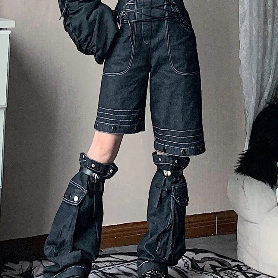 Edgy Bandage High Waist Pants Shoptery