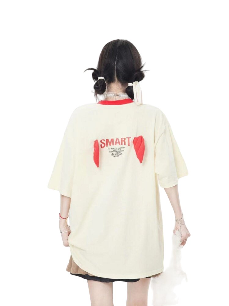 Harajuku Demon Graphic T-shirt - T-shirts
