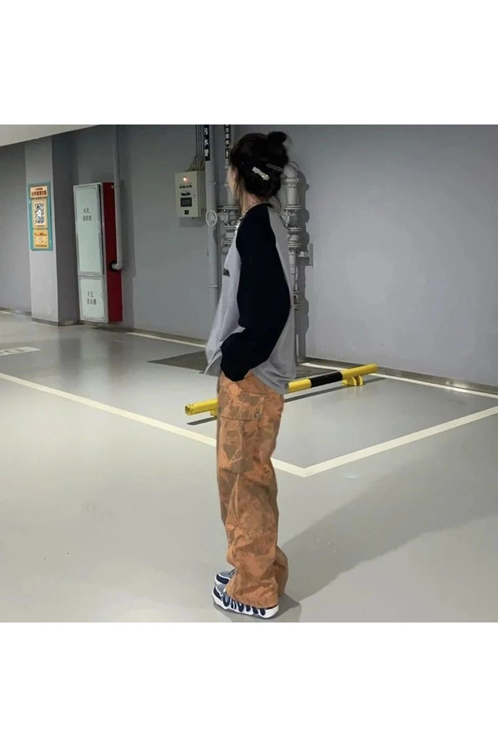 Acubi Letter Print Oversize Sweatshirt Shoptery