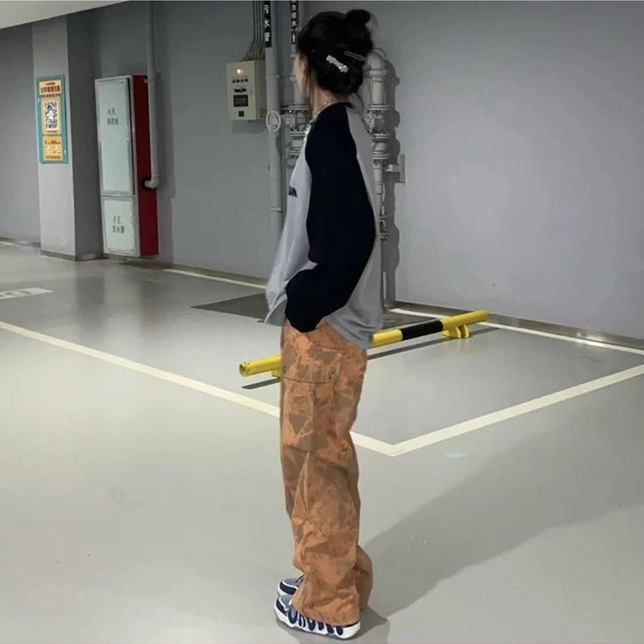 Acubi Letter Print Oversize Sweatshirt Shoptery