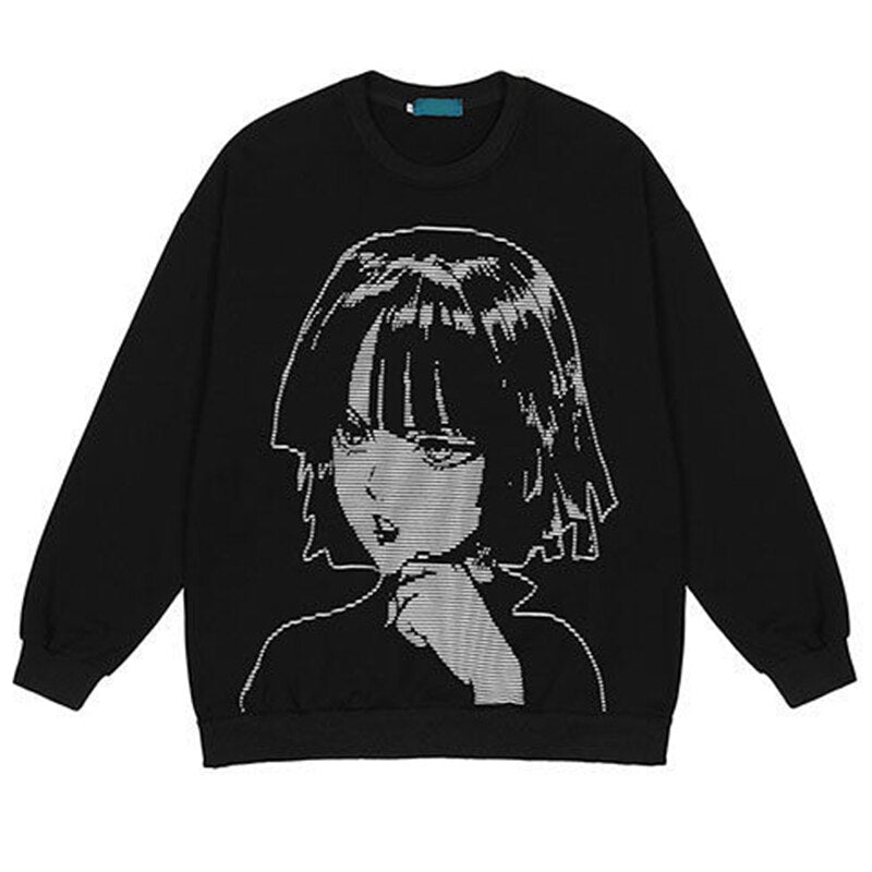 Harajuku Style Loose Sweatshirt - Sweatshirts