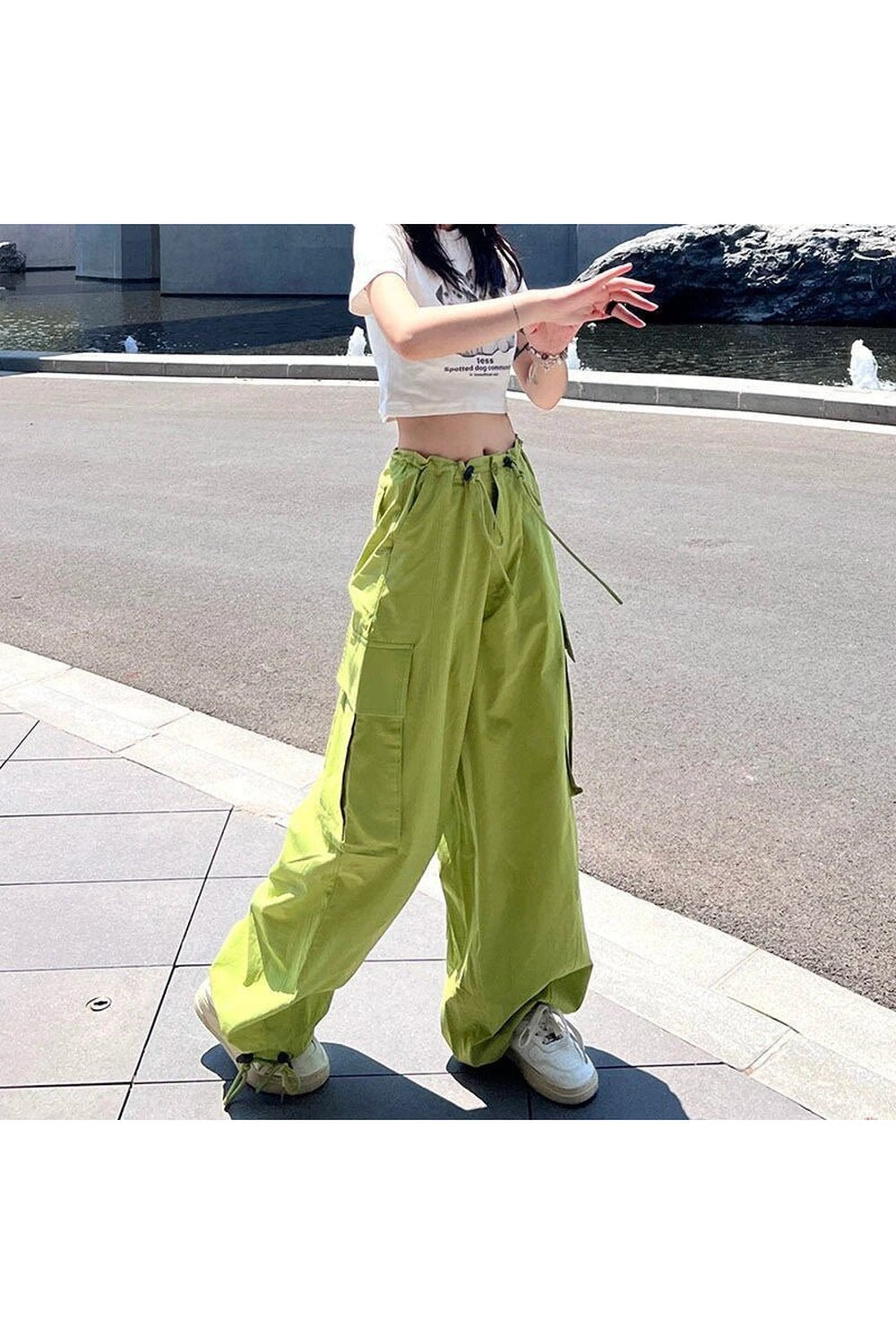 Harajuku Y2K Cargo Joggers Shoptery