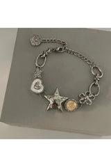 Heart Star Chain Bracelet Y2K Fairy Jewelry A Shoptery