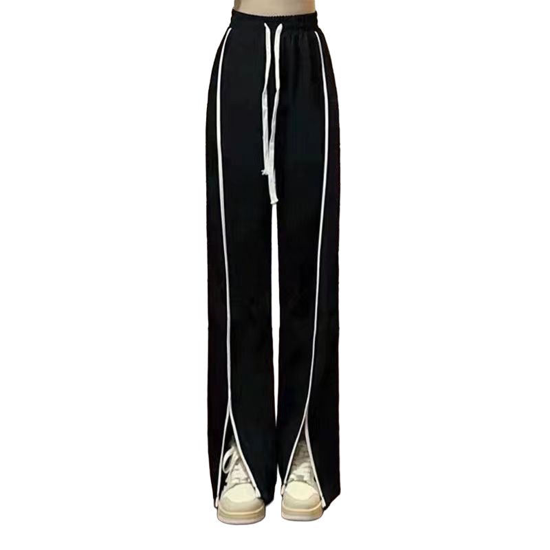 High Waist Full Length Pants - Pants