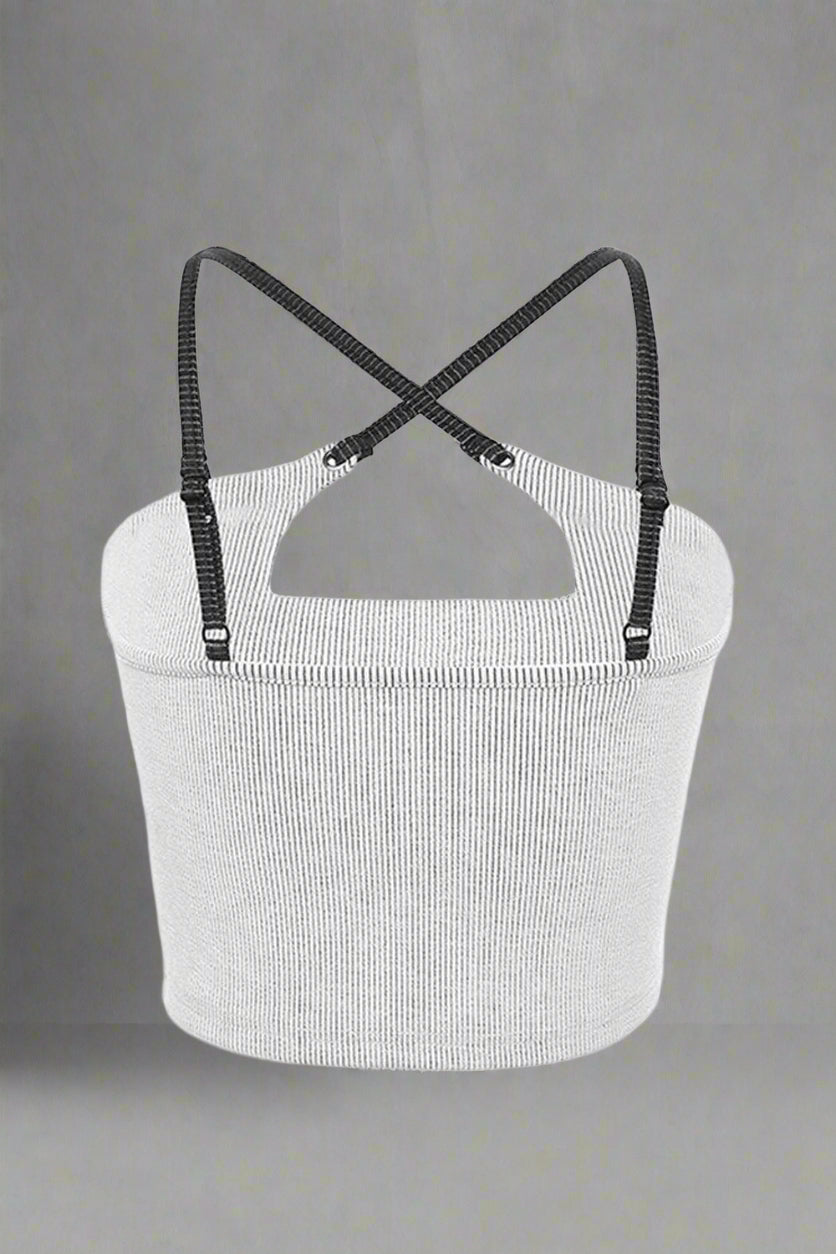 Hollow Y2k Out Crop Top Shoptery