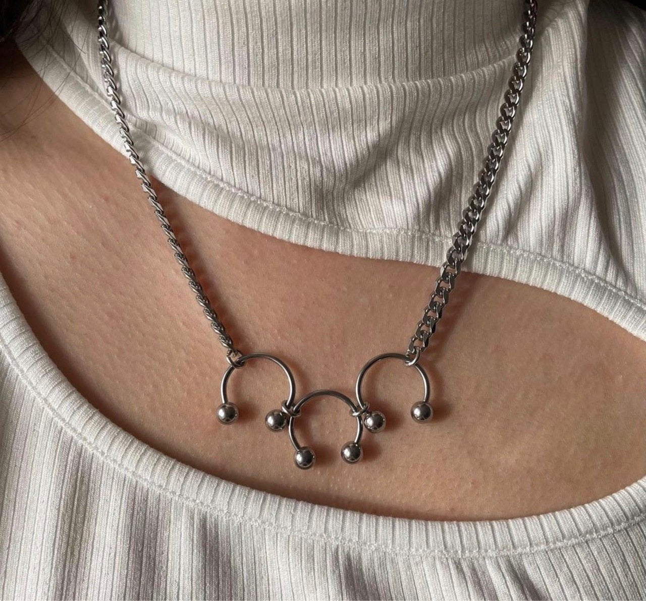 Horseshoe Chains Chokers Necklace -