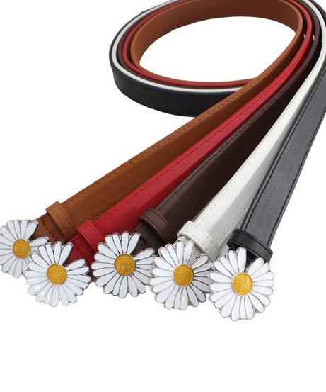 Indie Aesthetic Daisy Pu Belt - Belts