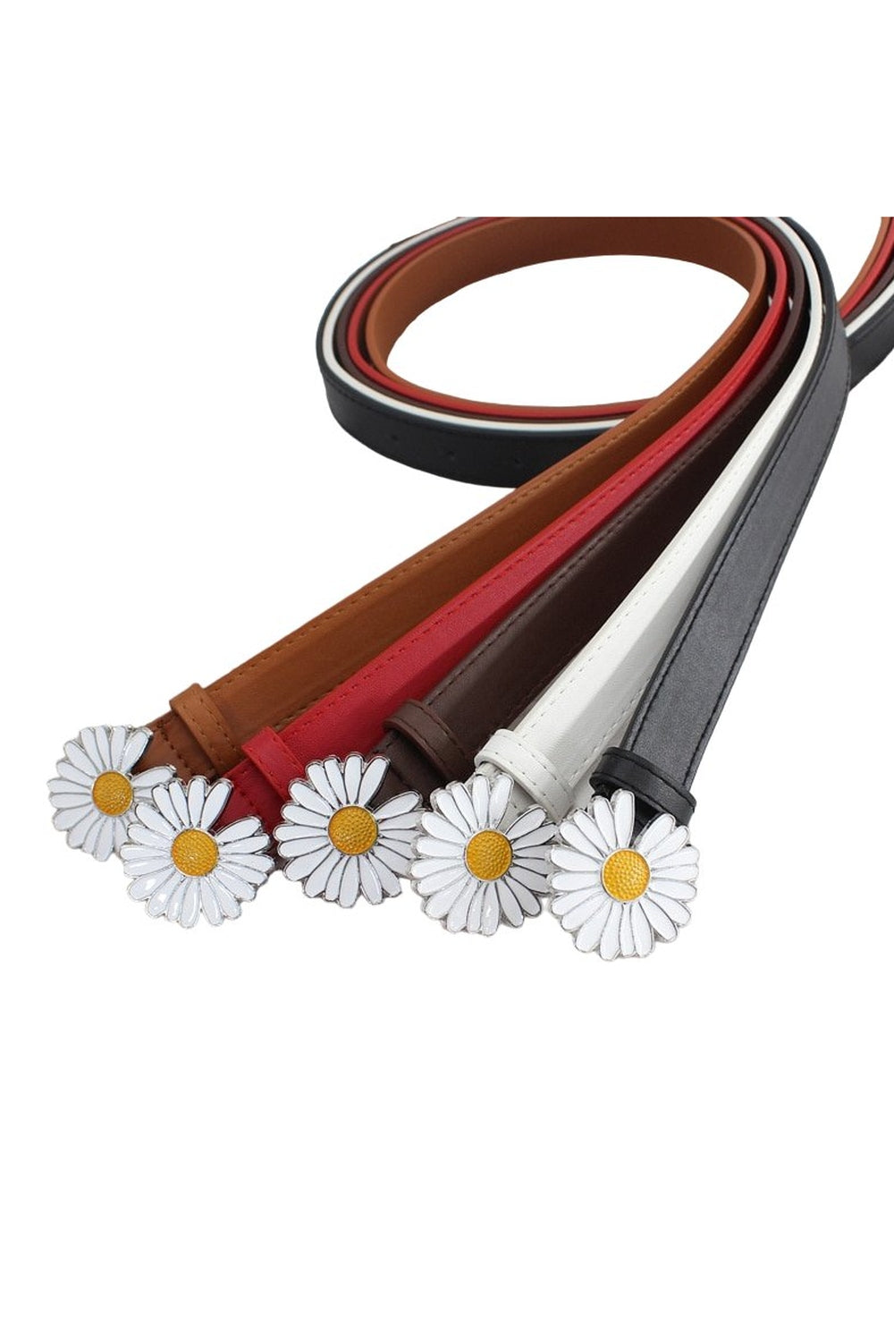 Indie Aesthetic Daisy Pu Belt - Belts