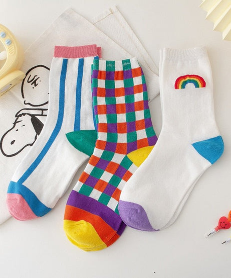 Indie Aesthetic Style Cotton Socks - Socks