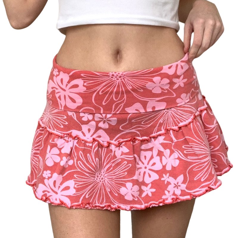 Indie Cute Pink Mini Skirt - Skirts