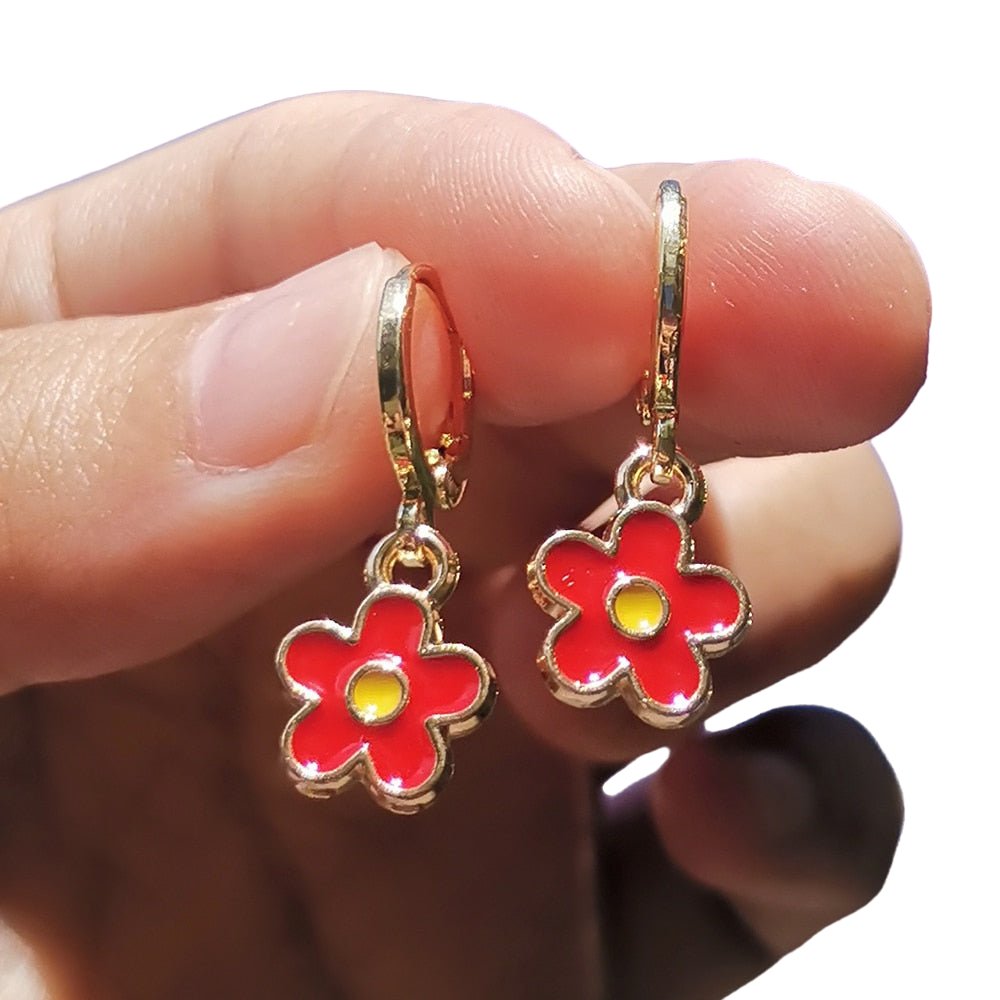 Indie Cute Sunflower Earrings - Earrings