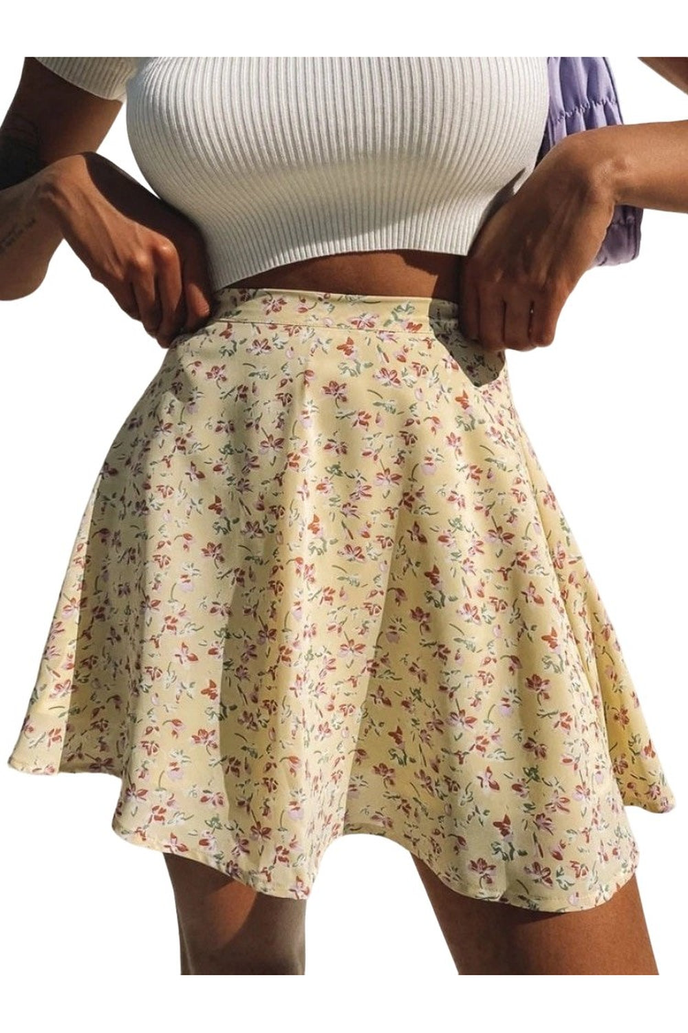 Indie Floral Summer Skirt - Skirts