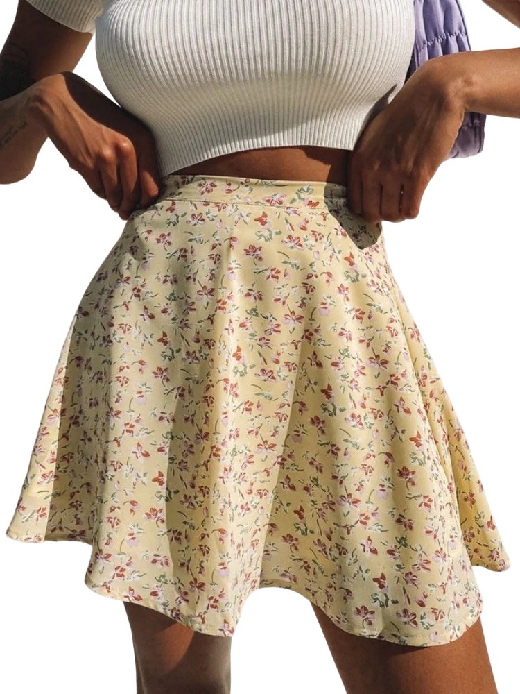 Indie Floral Summer Skirt - Skirts
