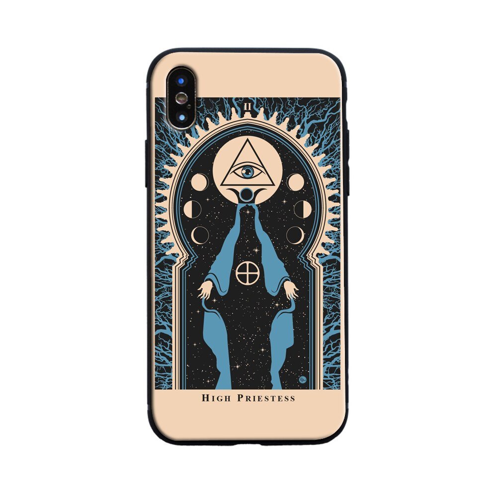 Indie Moon Print iPhone Case - Mobile Phone Cases