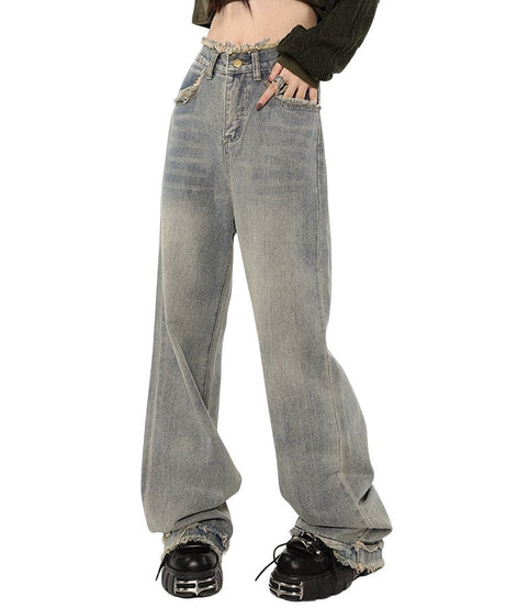 Indie Style Baggy Jeans - Jeans