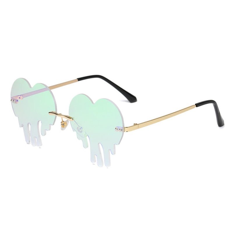 Indie Style Colorful Tear Shape Sunglasses - Sunglasses