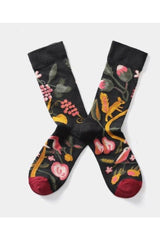 Jacquard Breathable Combed Cotton Socks Black Squirrel One Size Shoptery