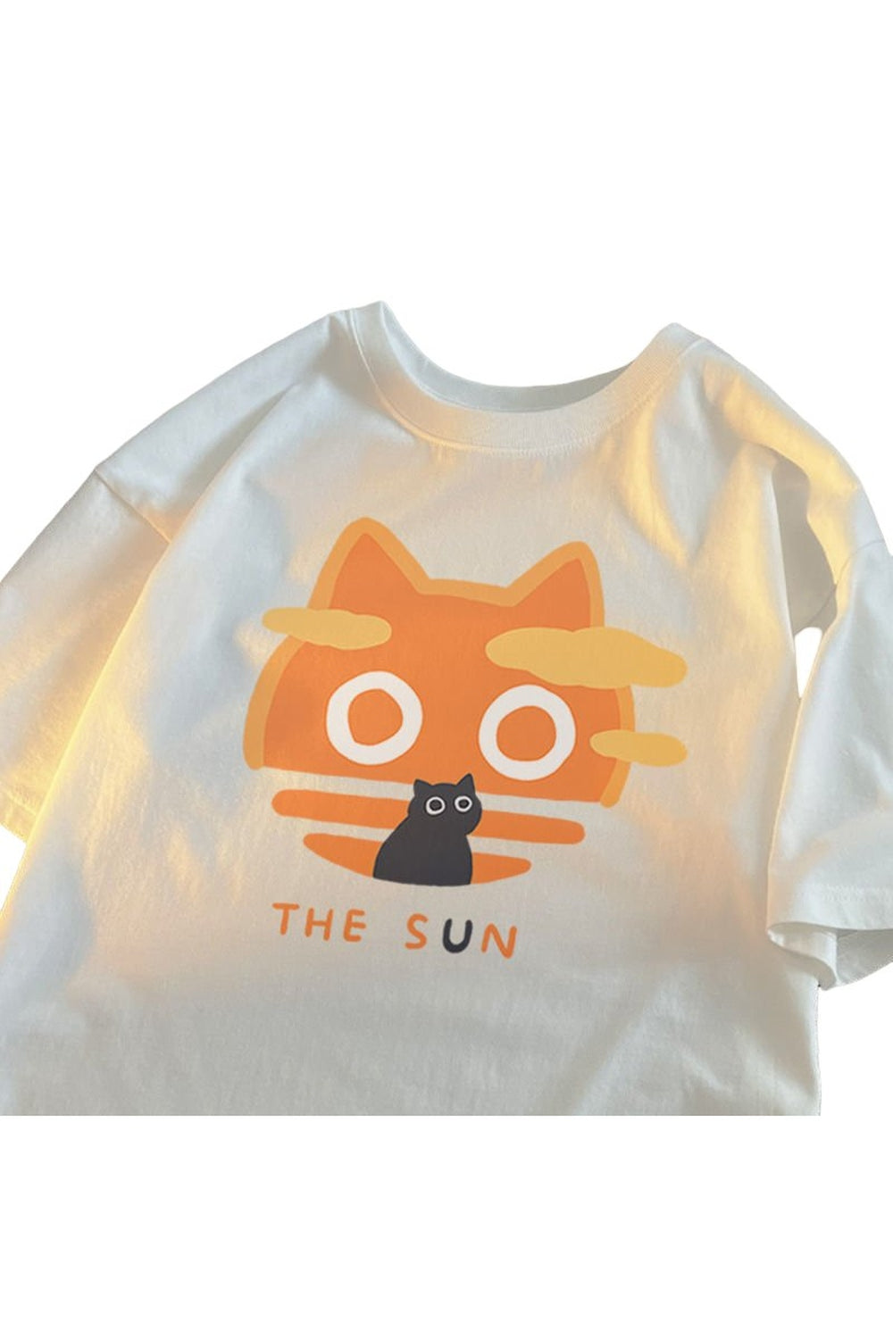 Japanese Anime Cat Cotton T-Shirt - T-shirts