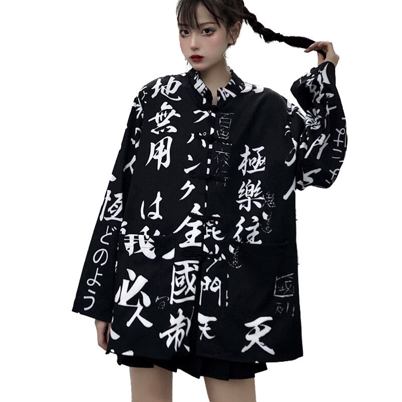 Japanese Kimono Style Shirt - Shirts