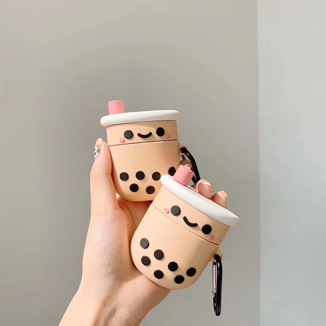 Kawaii Bubble tea airpods case - Mobile Phone Accessories