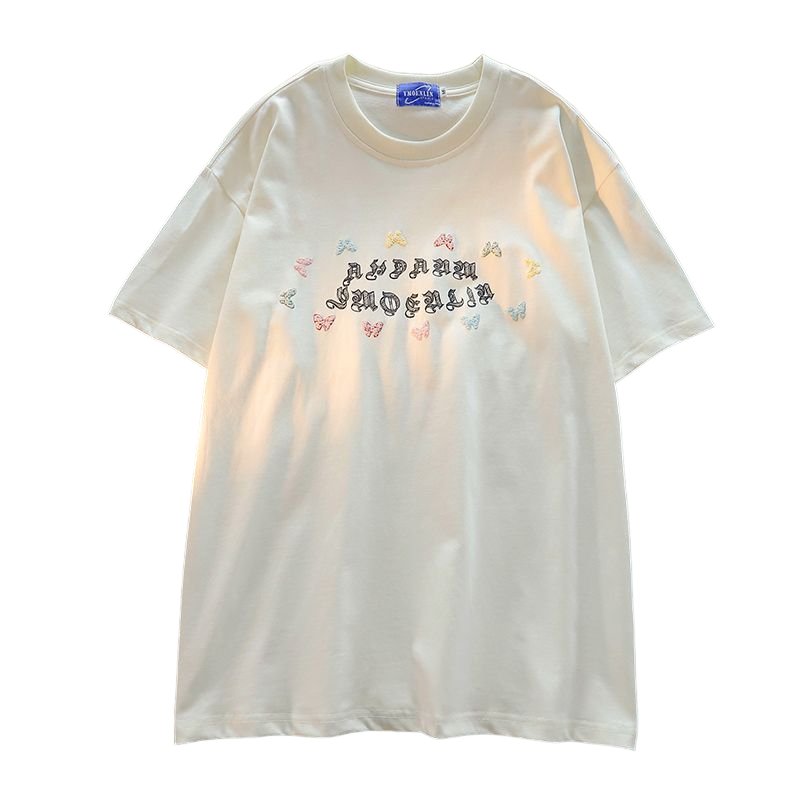 Kawaii Butterfly Painting Cotton T-shirt - T-shirts