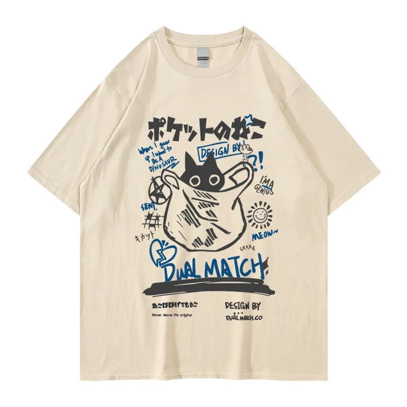 Kawaii Cat Harajuku T-Shirt -