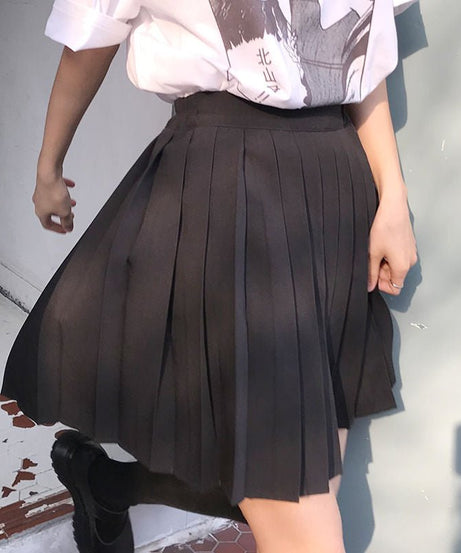 Kawaii College Style Pleated Skirt - Skirts