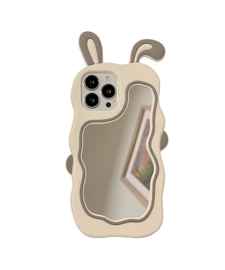 Kawaii Cute Bunny Mirror Case For iPhone - iPhone Cases