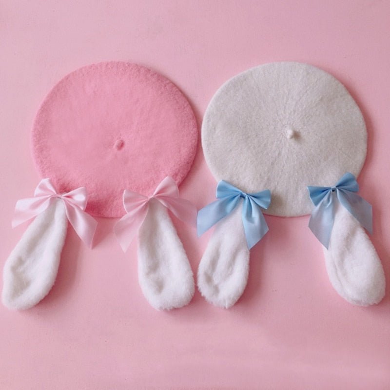 Kawaii Cute Plush Rabbit Ears Hat - Hats