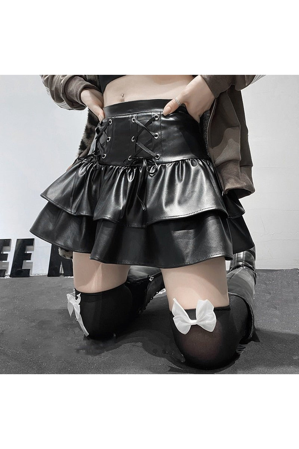 Kawaii Goth Pleated Skirt Shoptery