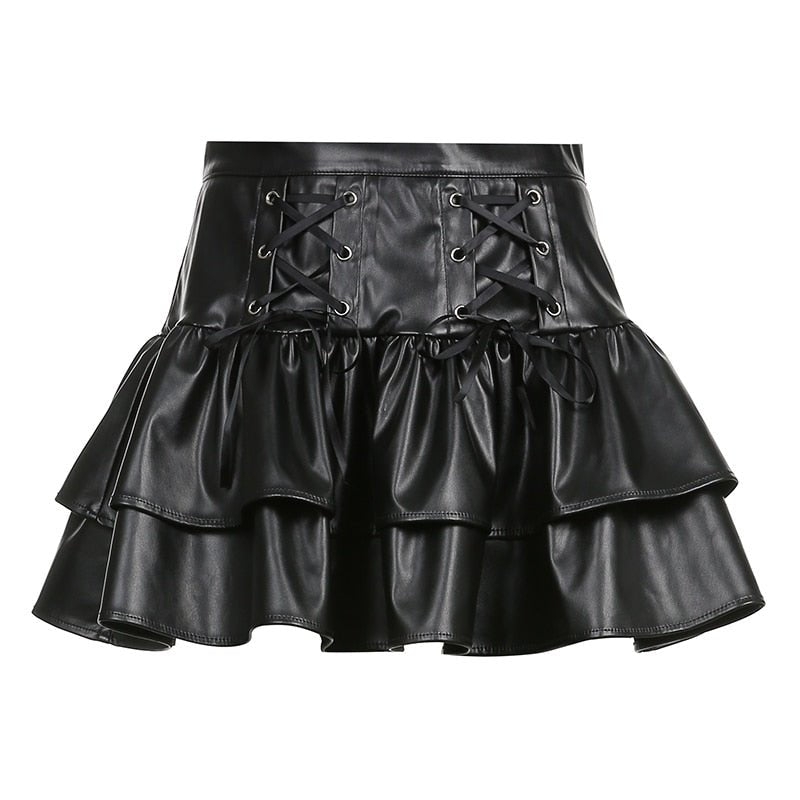 Kawaii Goth Pleated Skirt - Skirts