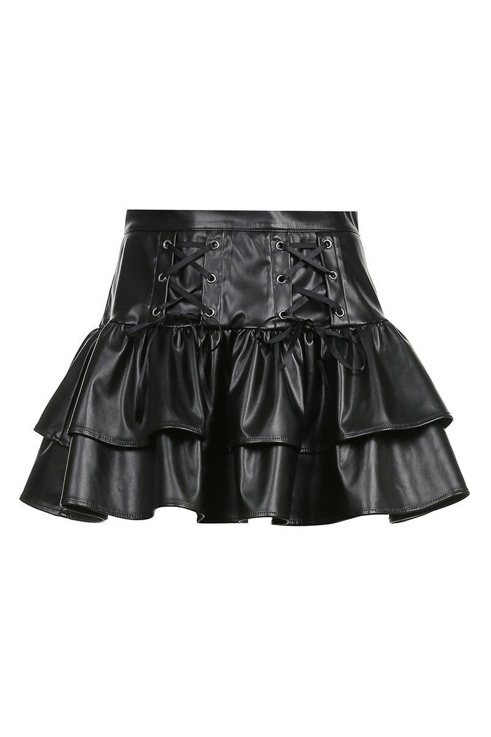 Kawaii Goth Pleated Skirt Black Shoptery