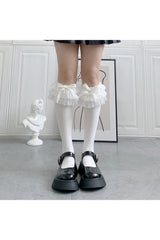 Kawaii Layered Bow Stockings Shoptery