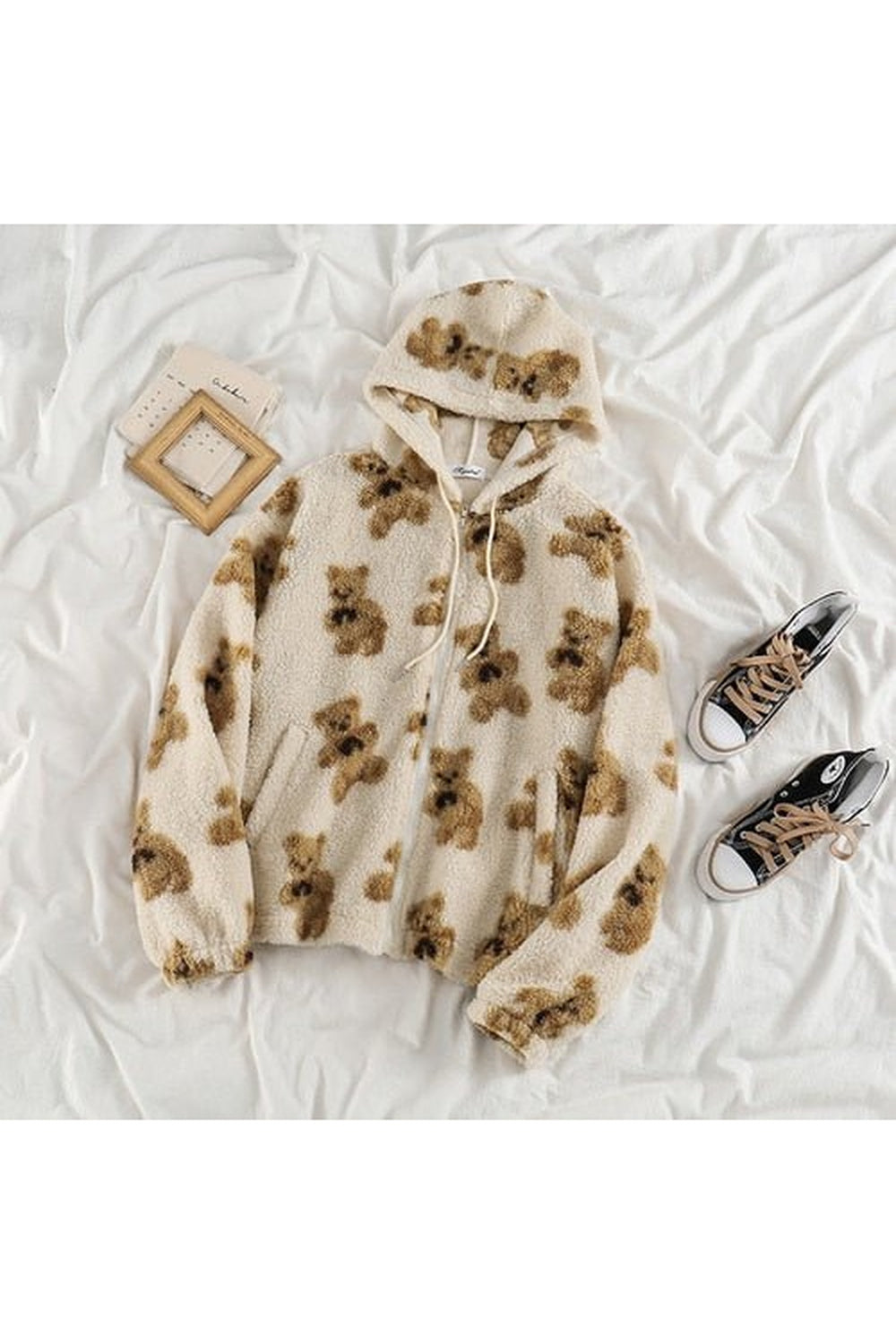 Kawaii Oversize Cute Bear Hoodie - Hoodies