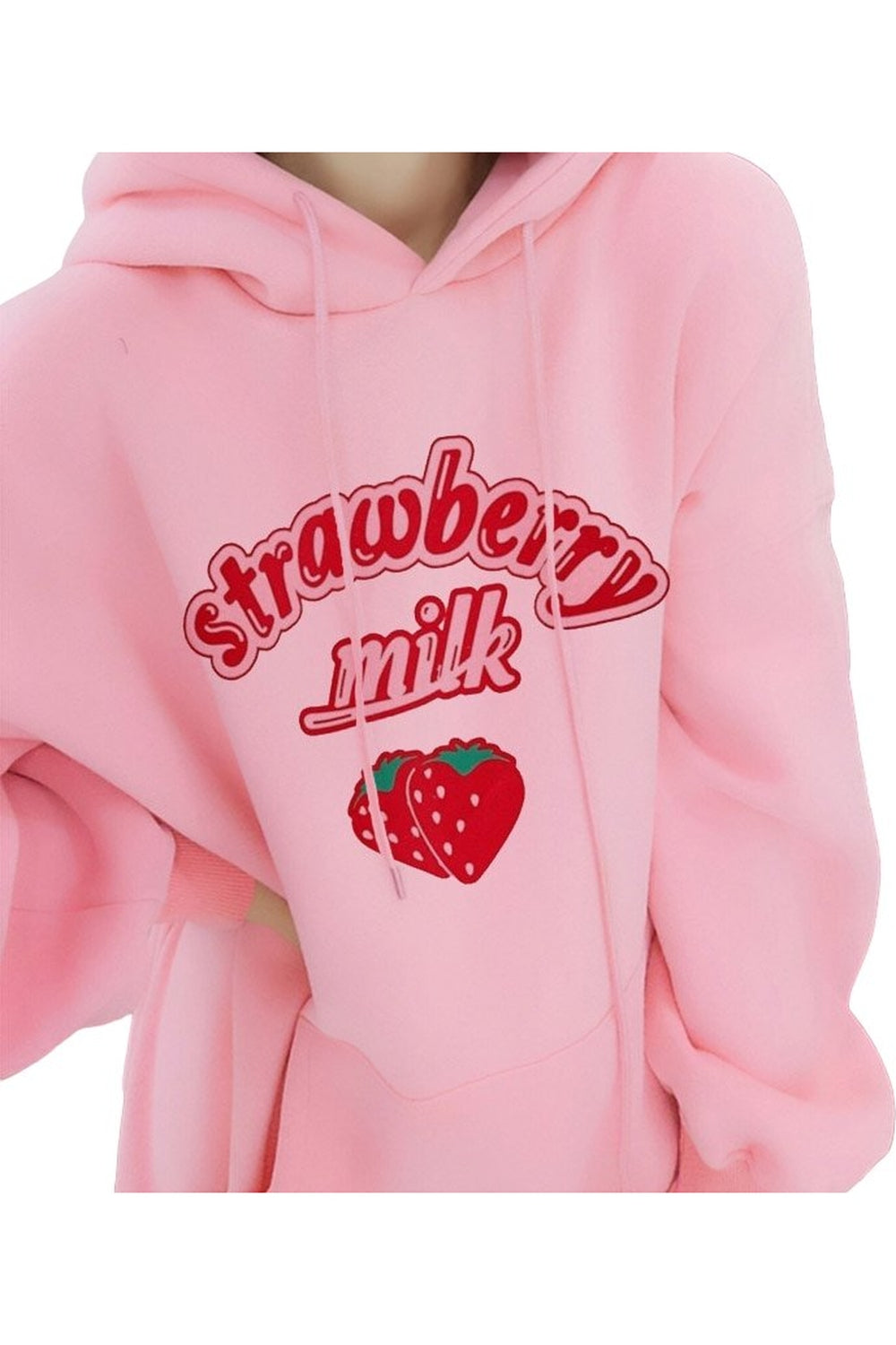 Kawaii Strawberry Milk Hoodie - Hoodies