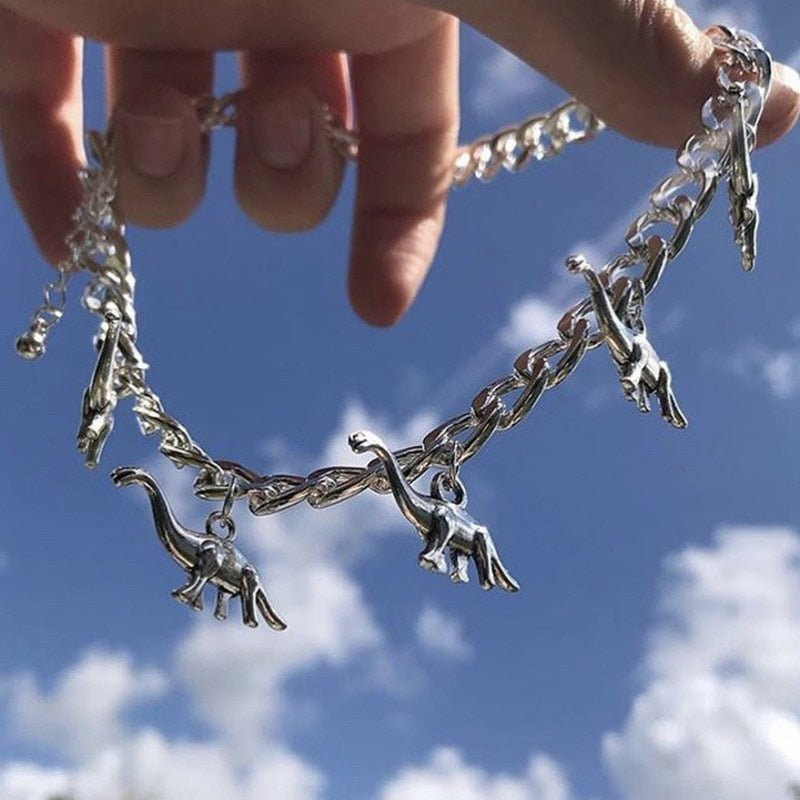 Kidcore Dinosaur Shape Necklace - Necklaces