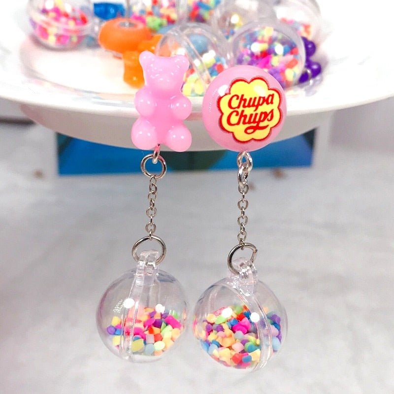 Kidcore Multicolor Candy Charms Earrings - Earrings