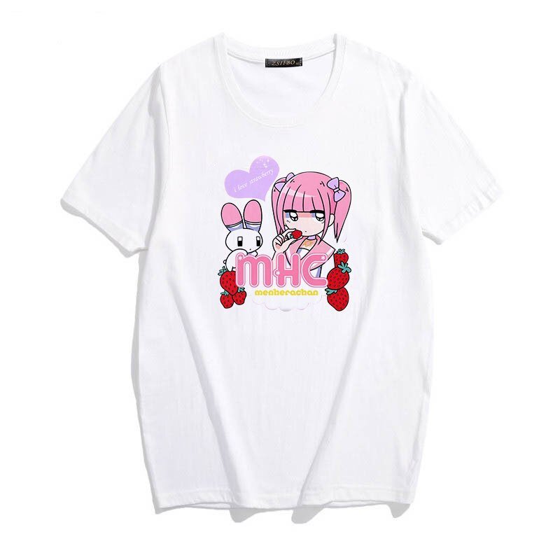 Kidcore Pastel Colors Anime T-Shirt - T-shirts