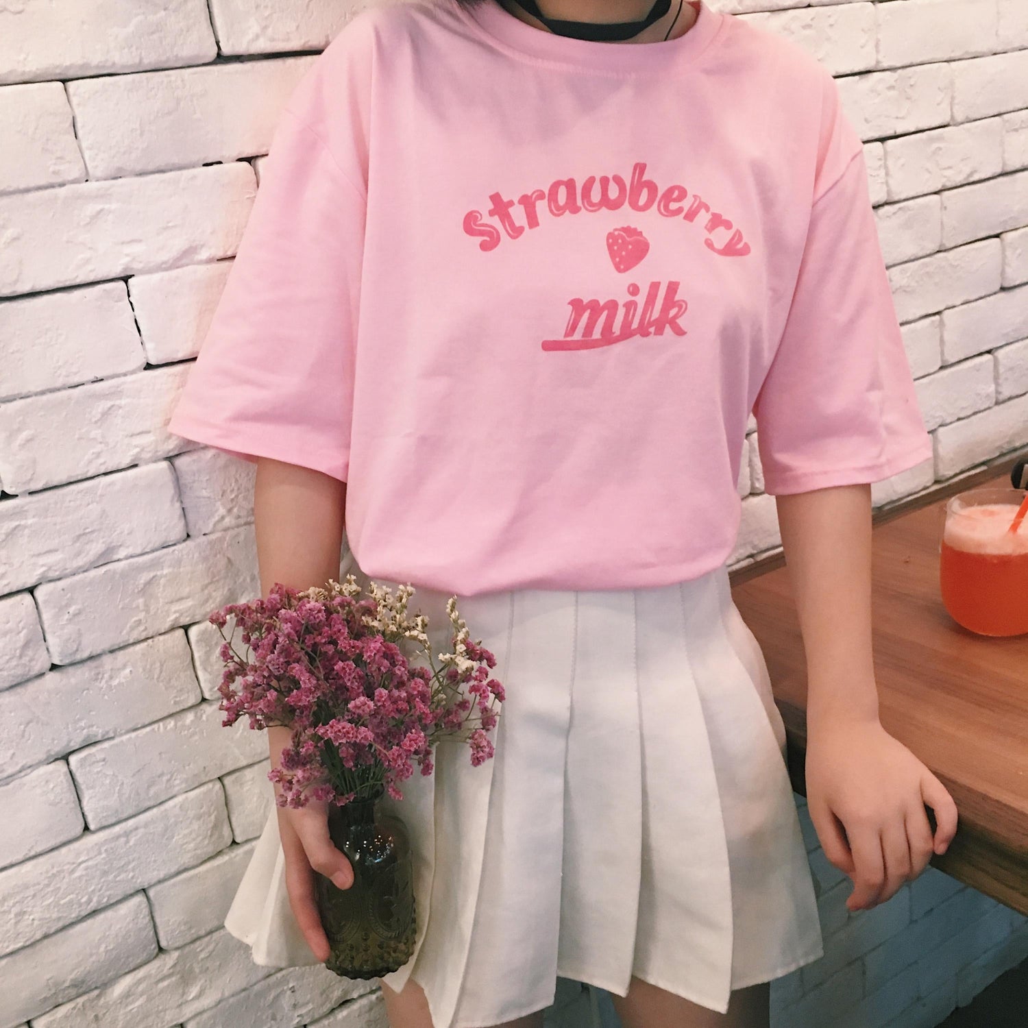 Kidcore T-shirts "Strawberry Milk" - T-shirts