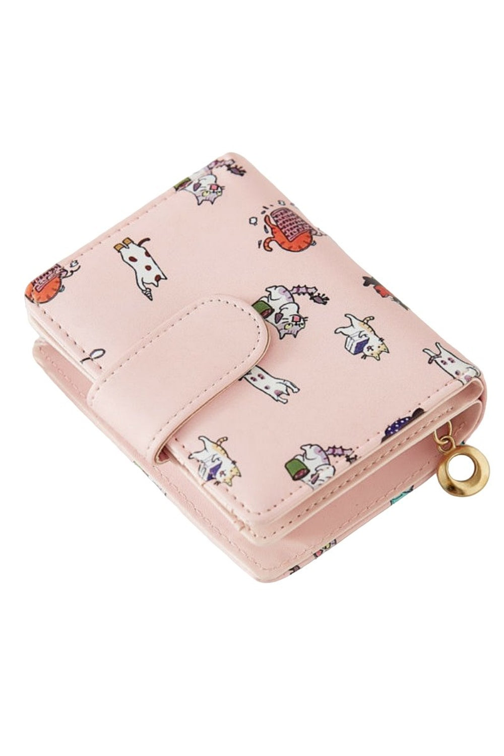 Kitty Cartoon Printed Wallet - Wallets