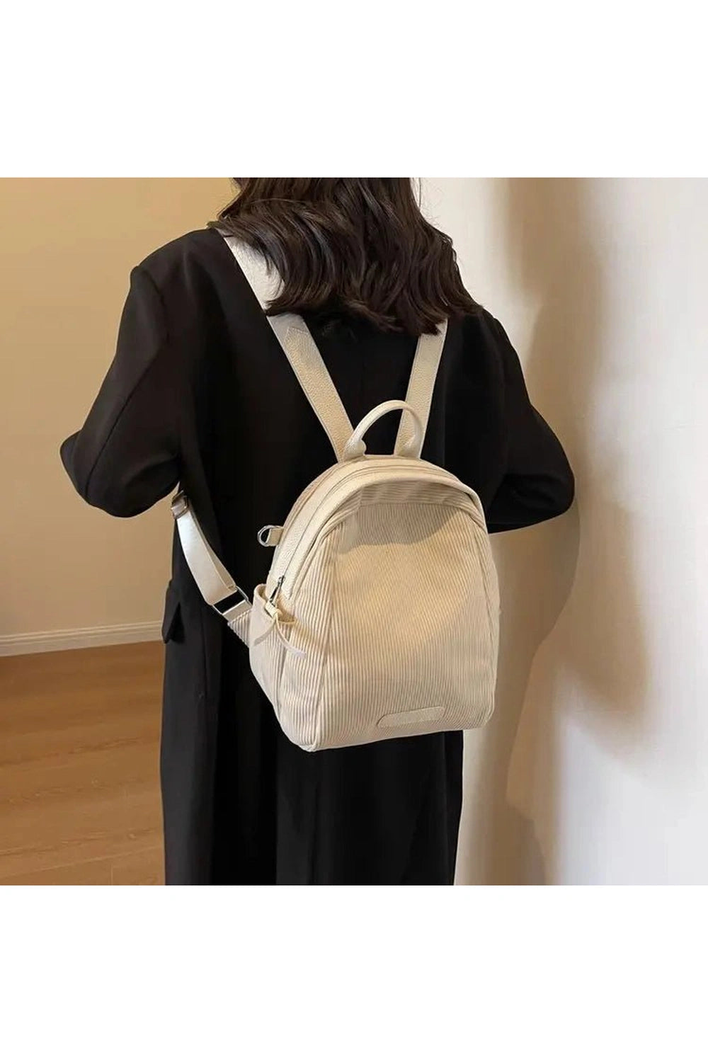 Korean Corduroy Mini Backpack Shoptery