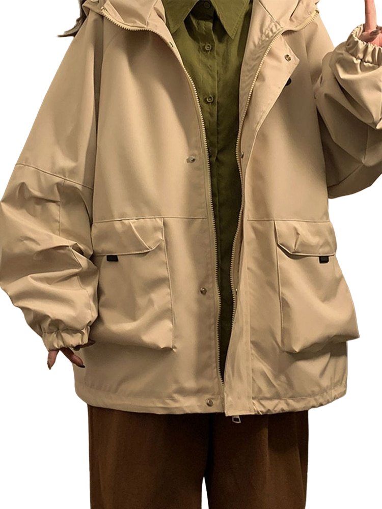 Korean Harajuku Zipper Jacket - Coats & Jackets
