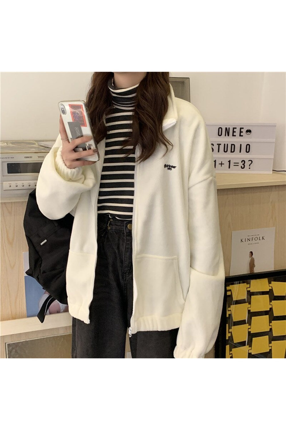 Korean Padded zip up jacket - Coats & Jackets